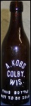 ColbyantiqueWisconsinblobbeerbottles