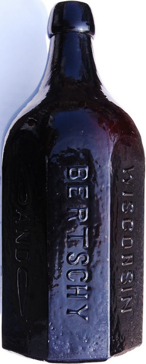 1876 Sheboygan Mineral water bottle