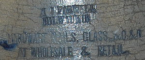 Farwell Milwaukie antique stoneware stamp Farwell Milwaukie antique stoneware stamp