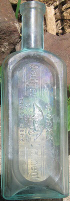 Badger embossed Wisconsin Medicine bottle Badger embossed Wisconsin Medicine bottle