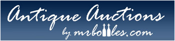 Antique Auction by mrbottles.com logo