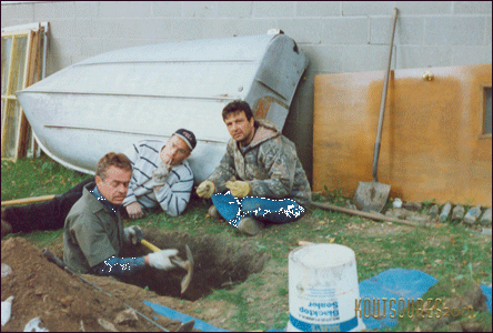 digging a privy for the bottle hunter